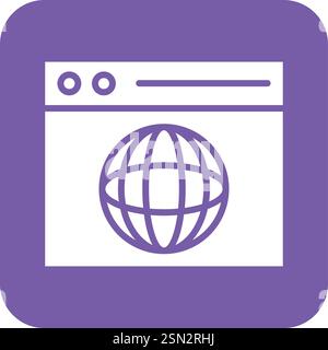 Browser Vector Icon Design Illustration Stock Vector