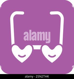 Glasses Vector Icon Design Illustration Stock Vector
