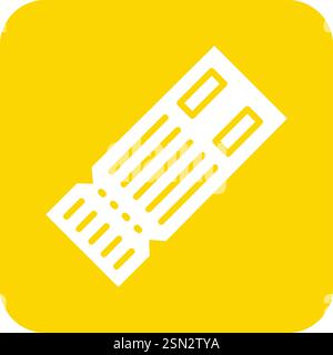 Plane ticket Vector Icon Design Illustration Stock Vector