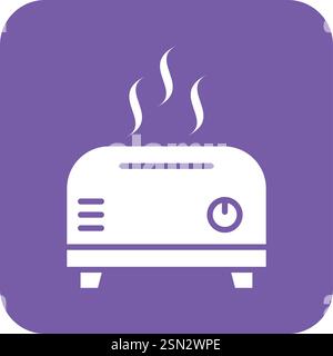 Toaster Vector Icon Design Illustration Stock Vector