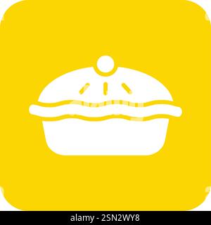 Pie Vector Icon Design Illustration Stock Vector