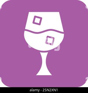 Wine Glass Vector Icon Design Illustration Stock Vector
