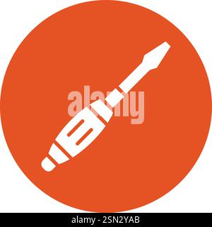Screwdriver Vector Icon Design Illustration Stock Vector