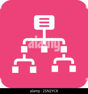 Sitemap Vector Icon Design Illustration Stock Vector