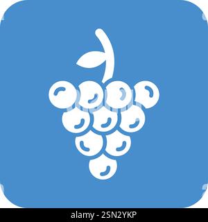 Grapes Vector Icon Design Illustration Stock Vector