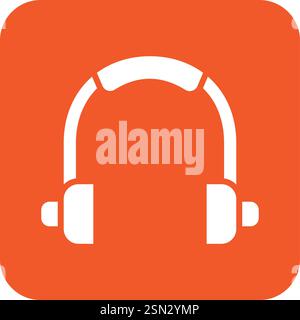 Headphone Vector Icon Design Illustration Stock Vector