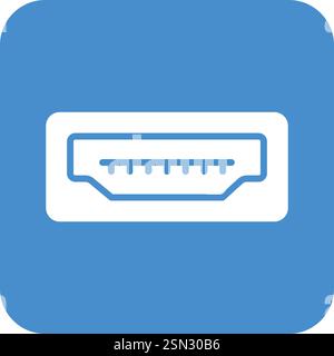 Usb Port Vector Icon Design Illustration Stock Vector