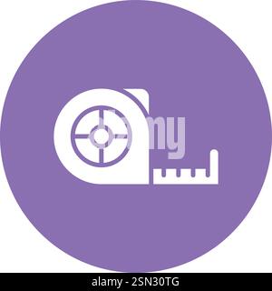 Measuring tape Vector Icon Design Illustration Stock Vector