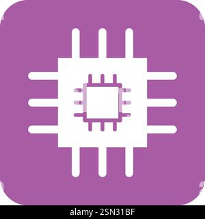 Chip Vector Icon Design Illustration Stock Vector