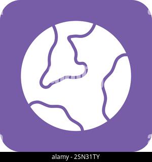 Globe Vector Icon Design Illustration Stock Vector