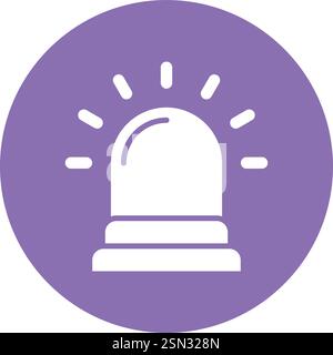 Siren Vector Icon Design Illustration Stock Vector