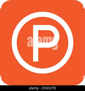 Parking Vector Icon Design Illustration Stock Vector