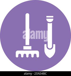 Gardening tools Vector Icon Design Illustration Stock Vector