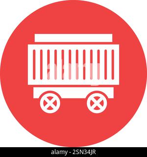 Container Vector Icon Design Illustration Stock Vector