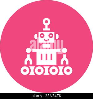 Robot Vector Icon Design Illustration Stock Vector