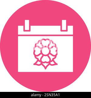 Calendar Vector Icon Design Illustration Stock Vector