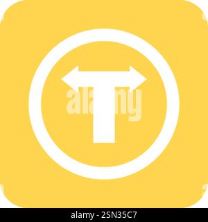 Split Vector Icon Design Illustration Stock Vector