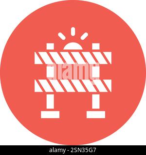 Barrier Vector Icon Design Illustration Stock Vector