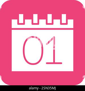 Calendar Vector Icon Design Illustration Stock Vector