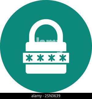 Password Vector Icon Design Illustration Stock Vector