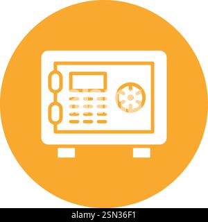 Safety box Vector Icon Design Illustration Stock Vector