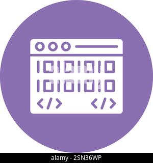Coding Vector Icon Design Illustration Stock Vector