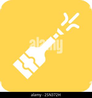 Champagne Vector Icon Design Illustration Stock Vector