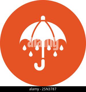 Umbrella Vector Icon Design Illustration Stock Vector