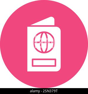 Passport Vector Icon Design Illustration Stock Vector