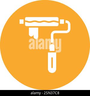 Paint roller Vector Icon Design Illustration Stock Vector