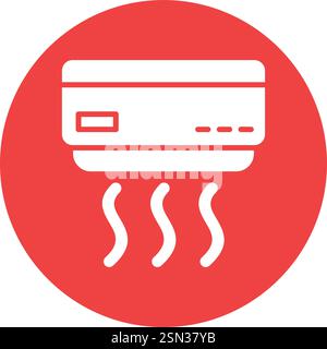 Air conditioner Vector Icon Design Illustration Stock Vector