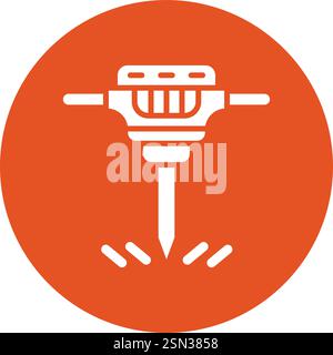 Drilling Vector Icon Design Illustration Stock Vector