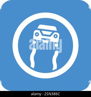 Slippery Vector Icon Design Illustration Stock Vector