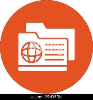 Folder Vector Icon Design Illustration Stock Vector