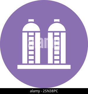 Silo Vector Icon Design Illustration Stock Vector