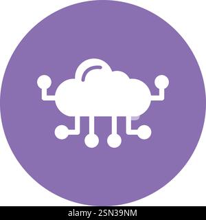 Cloud computing Vector Icon Design Illustration Stock Vector