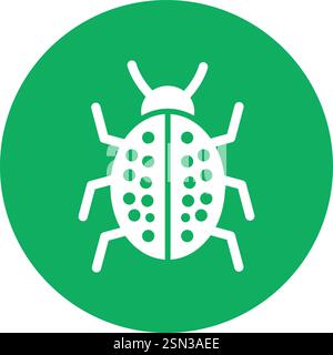 Bug Vector Icon Design Illustration Stock Vector