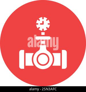 Pressure gauge Vector Icon Design Illustration Stock Vector