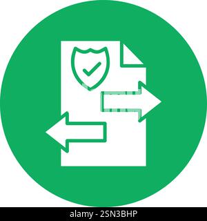 File transfer Vector Icon Design Illustration Stock Vector