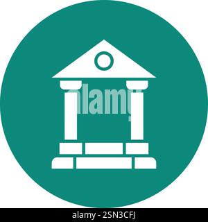 Bank Vector Icon Design Illustration Stock Vector