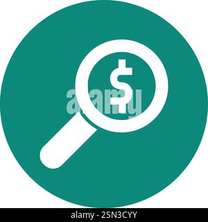 Magnifier Vector Icon Design Illustration Stock Vector