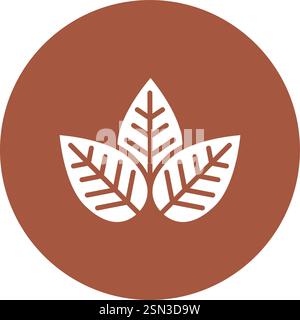Leaf Vector Icon Design Illustration Stock Vector