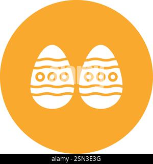 Easter egg Vector Icon Design Illustration Stock Vector
