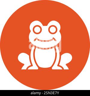 Frog Vector Icon Design Illustration Stock Vector