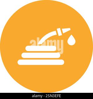 Water hose Vector Icon Design Illustration Stock Vector