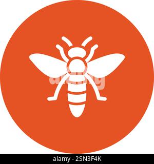 Bee Vector Icon Design Illustration Stock Vector