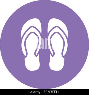 Slipper Vector Icon Design Illustration Stock Vector
