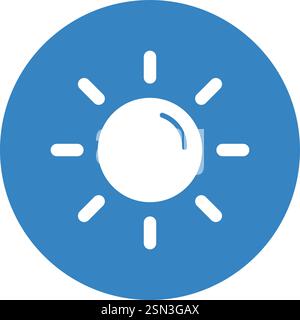 Sun Vector Icon Design Illustration Stock Vector