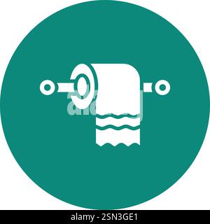 Toilet paper Vector Icon Design Illustration Stock Vector