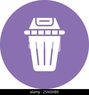 Recycling bin Vector Icon Design Illustration Stock Vector